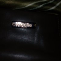 Maelie -S-Сладурска  кожена къса поличка  в масленозелено, снимка 5 - Поли - 34798137
