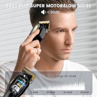 Нова Електрическа Безжична машинка за подстригване коса мъже Красота , снимка 4 - Машинки за подстригване - 43666622