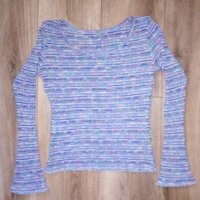 Дамска блуза в синьо, снимка 1 - Блузи с дълъг ръкав и пуловери - 40755304