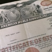 Сертификат за притежание на 80 акции (САЩ) | Pan American World Airways | 1971г., снимка 4 - Други ценни предмети - 34878148
