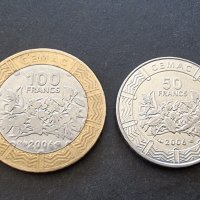 Монети. Африка. Централни Африкански Щати.  50 и 100 франка.  Много редки монети., снимка 2 - Нумизматика и бонистика - 36830454