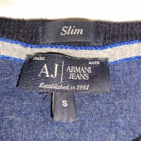 Armani Jeans AJ (S) мъжки пуловер мерино 100% Merino Wool , снимка 10 - Пуловери - 39206332