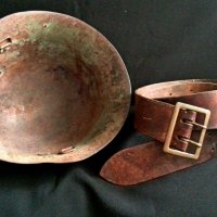 Военна каска и колан от Царство България, снимка 4 - Антикварни и старинни предмети - 32829085