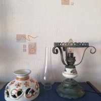 Порцеланови настолни лампи стари,изработка в Италия , снимка 9 - Настолни лампи - 41856637