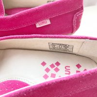 Страхотни велурени обувки UMI номер EUR 33, UK 1, US 1.5 цвят Fuschia, снимка 6 - Детски обувки - 35030989