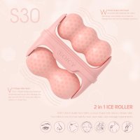 SPICY S30 Ролер за лице и тяло с лед 2 в 1 ,Ice Facial Eye Skin Roller с пластмасово, снимка 6 - Масажори - 43171189