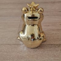 Порцеланова Златна жаба– касичка, обемна, Нова!, снимка 4 - Декорация за дома - 43256960