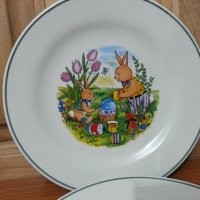 Немски порцелан детски комплект за хранене , снимка 4 - Антикварни и старинни предмети - 38738493