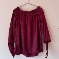 Сатенена блуза с панделки на ръкавите 🎀, снимка 6 - Блузи с дълъг ръкав и пуловери - 43839329