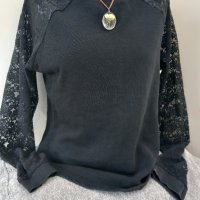 Дамска блуза Atmosphere с дантелени ръкави, снимка 3 - Блузи с дълъг ръкав и пуловери - 44129161
