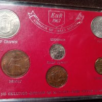 Лот гланц,UNC,Great Britain,1967,монети, снимка 1 - Нумизматика и бонистика - 43377825