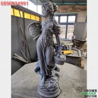 Статуя Девойка с кошници от бетон - "Андромеда", снимка 2 - Градински мебели, декорация  - 38963049