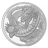 1 oz Сребро Китайски дракон, снимка 1 - Нумизматика и бонистика - 27345810
