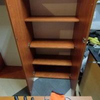 Офис шкаф - двукрил гардероб с рафтове 80/160/40 - 4 рафта, снимка 4 - Гардероби - 40875635