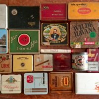 Лот празни ламаринени кутии от пури и цигари, снимка 1 - Колекции - 32181748