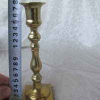 Стар свещник от бронз, бронзов свещник, снимка 8 - Антикварни и старинни предмети - 35240319