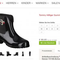 Tommy Hilfiger rubber boots, снимка 11 - Дамски боти - 27696281