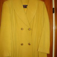 Елегантни дамски палта - жълто и бежово, размер 50-52,, снимка 3 - Палта, манта - 27944760