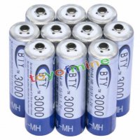 4 бр x AA 3000 mAh 1.2V Ni-MH акумулаторни батерии акумулаторна батерия презареждащи за MP3 фотоапар, снимка 5 - Други стоки за дома - 26444293