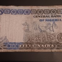 50 найра Нигерия  Африка СТАРИЯТ ХАРТИЕН ВАРИАНТ  ,  нигерийска банкнота , снимка 4 - Нумизматика и бонистика - 43346599