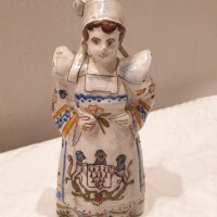 Порцеланова женска фигура, френска, фигурна камбана за вечер, снимка 1 - Колекции - 43242991