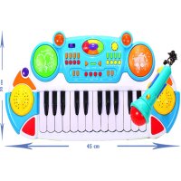 Забавно музикално пиано с микрофон, снимка 6 - Музикални играчки - 40800758