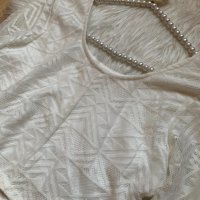 Къса дантелена блуза, снимка 2 - Блузи с дълъг ръкав и пуловери - 32365936