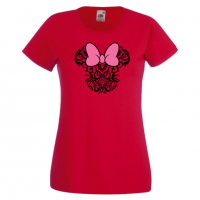 Дамска тениска Minnie Head 4 Подарък,Изненада,Рожден ден,, снимка 9 - Тениски - 36530131
