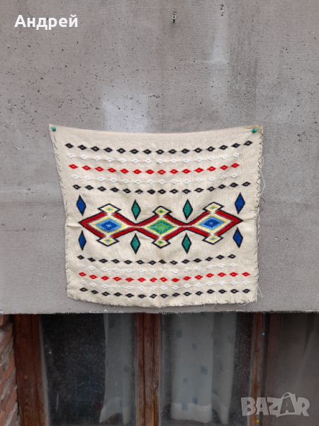 Старинна бродирана калъфка за възглавница #20, снимка 1