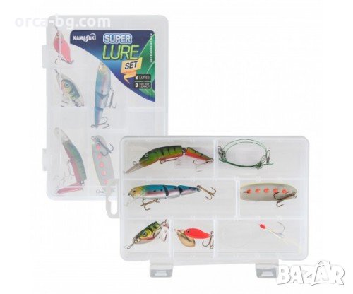 Воблери за риболов комплект KAMASAKI LURE – 2 воблера + аксесоари, снимка 1