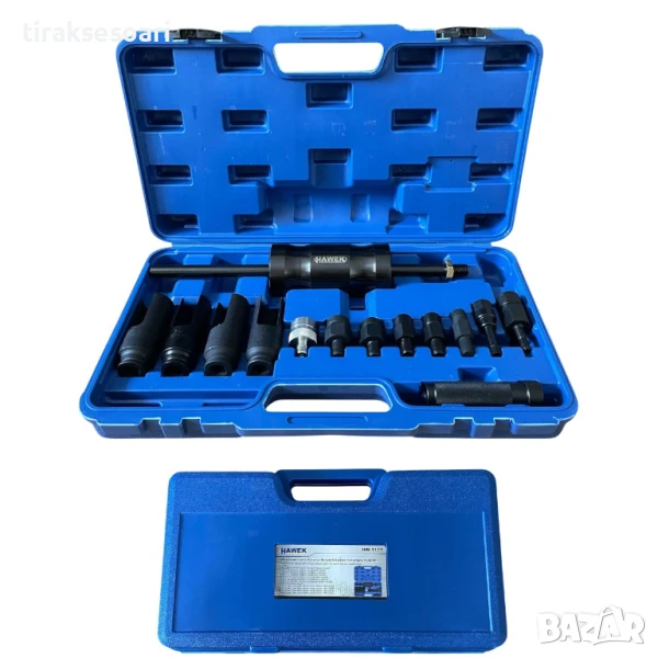  Обратен чук за вадене на дюзи – 14 части, комплект HAWEK HW-1117, снимка 1