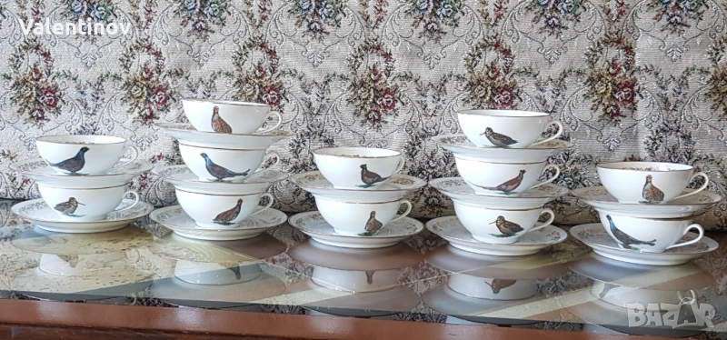 Старинен порцеланов сервиз за кафе- Франция , снимка 1