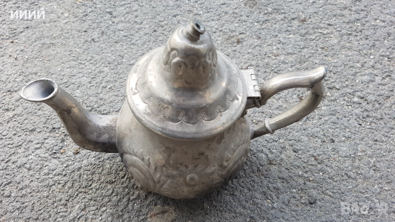 Посребрен чайник , снимка 1