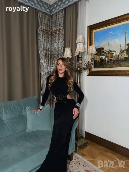 Черна дамска рокля , снимка 1