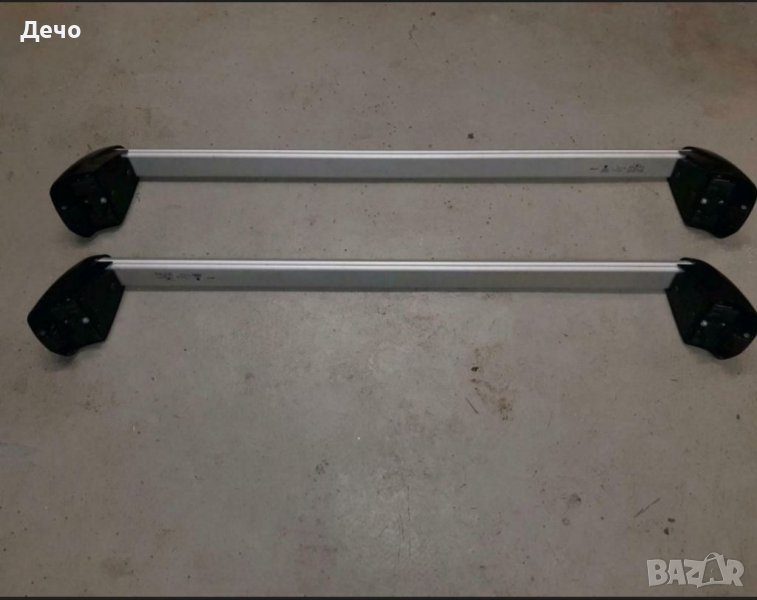 ОРИГИНАЛЕН БАГАЖНИК НАПРЕЧНИ ГРЕДИ ЗА АУДИ А3 8P SPORT BACK С НАДЛЪЖНИ ИНТЕГРИРАНИ РЕЛСИ ДОБРО СЪСТ., снимка 1