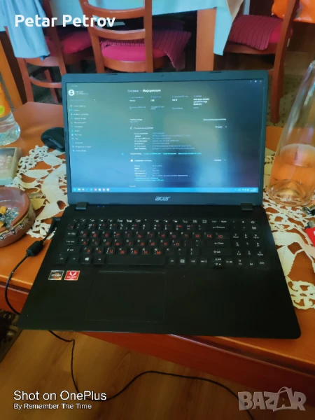 Лаптоп Acer Aspire 15 Rizen 3 16GB ram с Уиндоус 11 24H2, снимка 1
