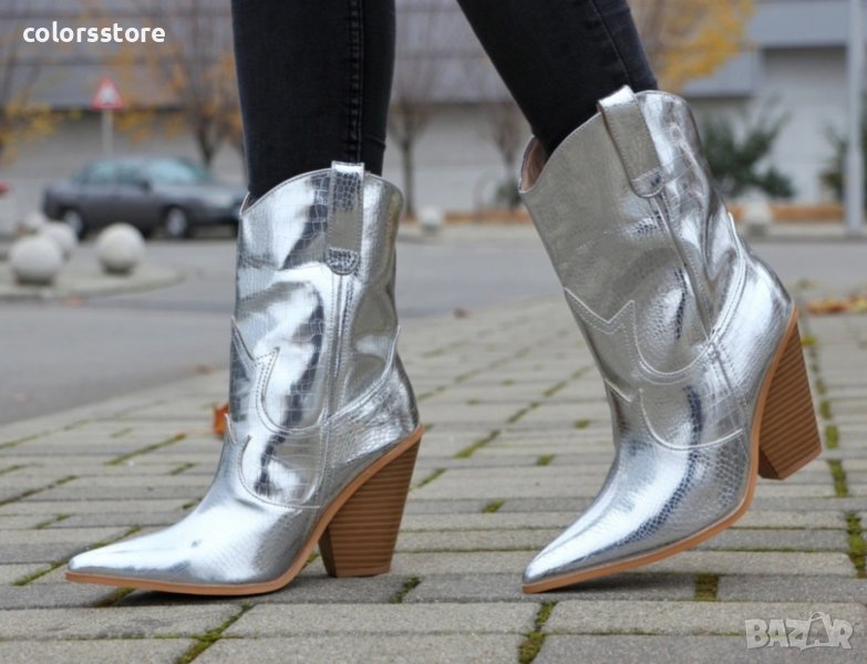 Боти в србърен крок - JR18-01, снимка 1