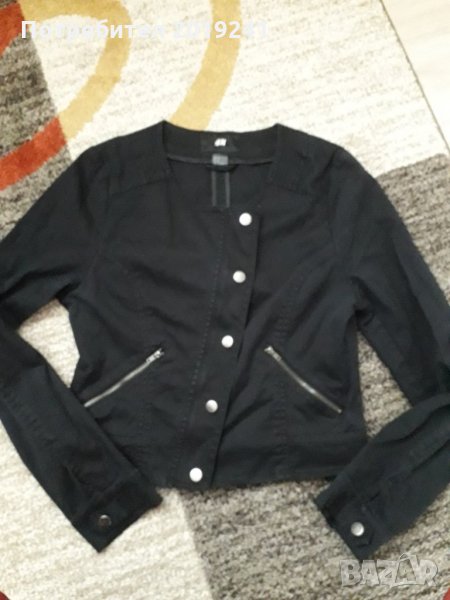 Черно пролетно яке H&M, снимка 1