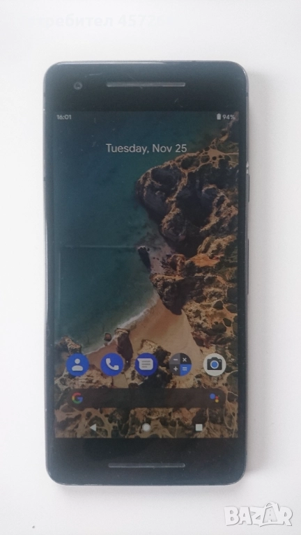 Черен Google Pixel 2, снимка 1