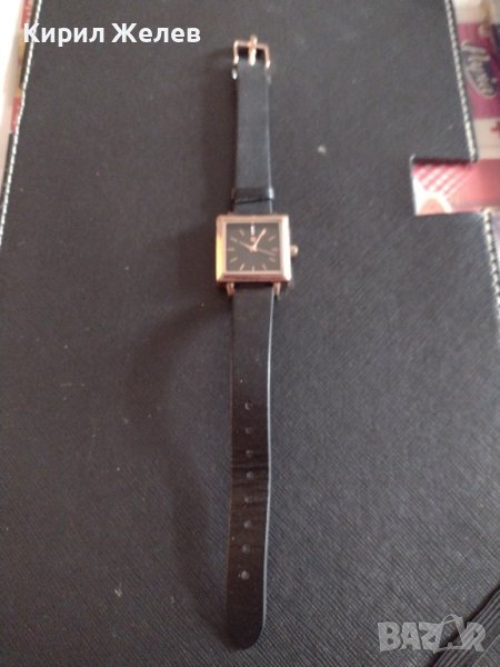 ФИН ЕЛЕГАНТЕН СТИЛЕН ДИЗАЙН ДАМСКИ ЧАСОВНИК С КОЖЕНА КАИШКА ПЕРФЕКТЕН РАБОТИ 33391, снимка 1