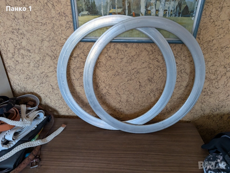 Дълбок Профил Сребристи Шини за Fixie, снимка 1