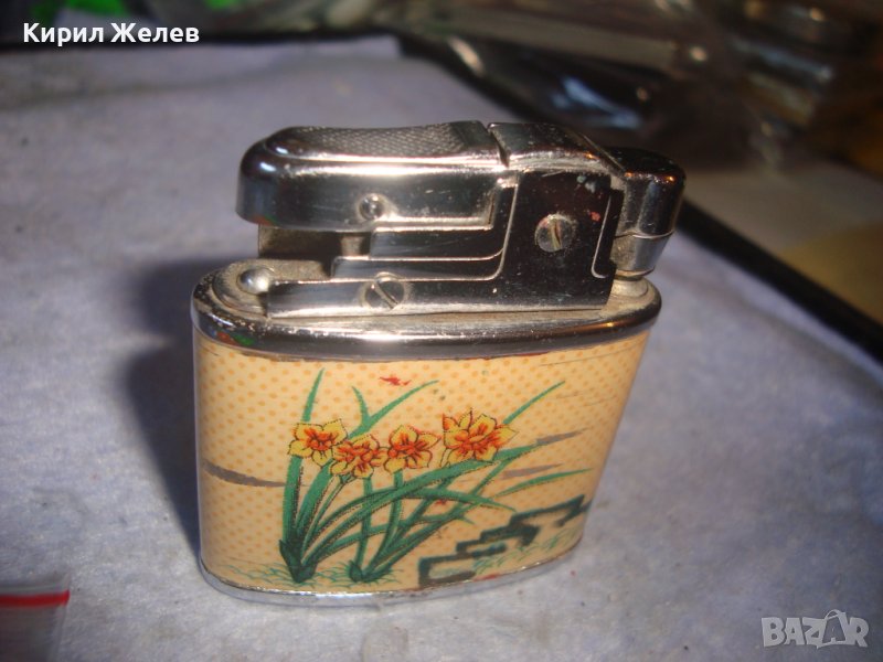 MADE in CHINA NO. 1105 - Стара РЯДКА ВИНТИДЖ РЕТРО МОДЕЛ ФЛОРАЛНА МЕТАЛНА ЗАПАЛКА 24935, снимка 1