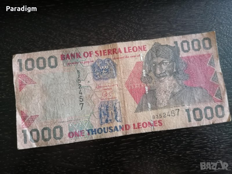 Банкнота - Сиера Леоне - 1000 леонес | 2002г., снимка 1