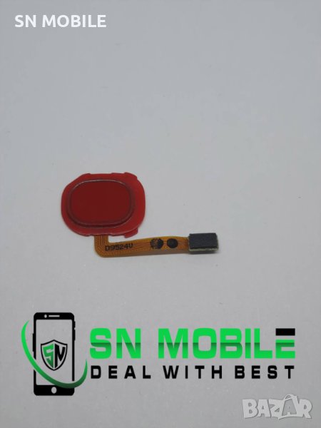 Лентов кабел пръстов отпечатък за Samsung A20 червен употребяван, снимка 1