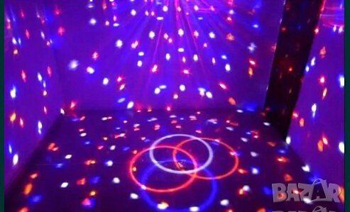 Светлинни ефекти LED лампа ДИСКО ТОПКА дискотека парти , снимка 1