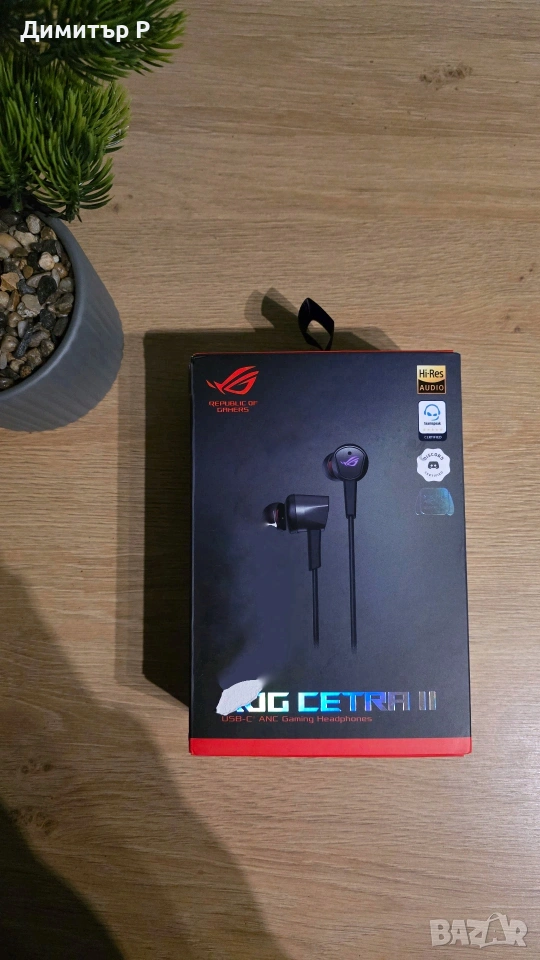 Геймърски слушалки Asus ROG CETRA II, снимка 1
