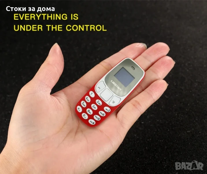 L8STAR BM10 Dual SIM Bluetooth-compatible Mini Bar Phone 2G GSM 0.66 Inch Screen Cell Phone, снимка 1