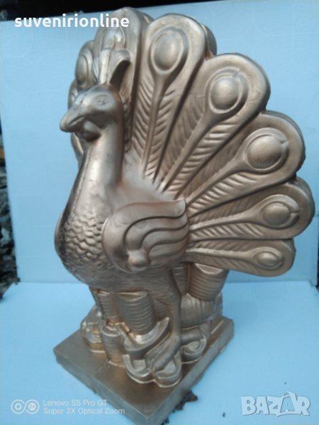 Декоративна статуетка паун, снимка 1