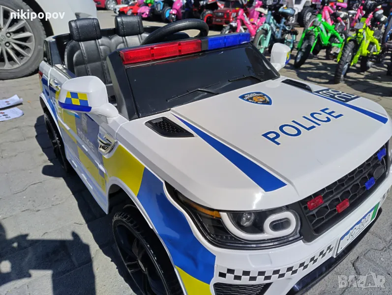 POLICE акумулаторен джип SQUAD бял, снимка 1