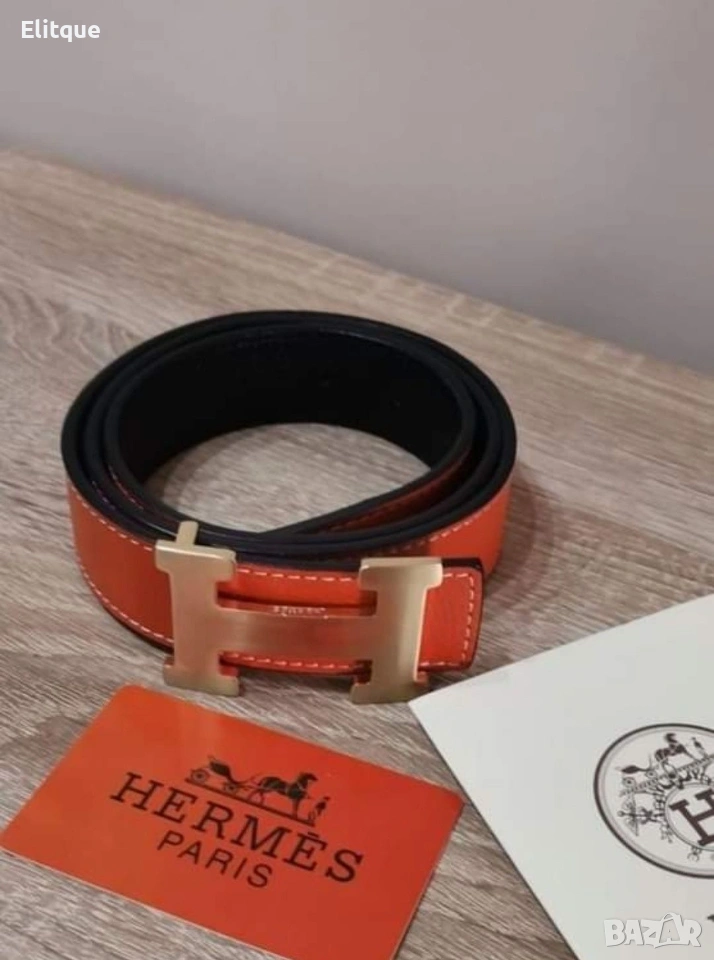 колани от естествена кожа в кутия hermes , снимка 1